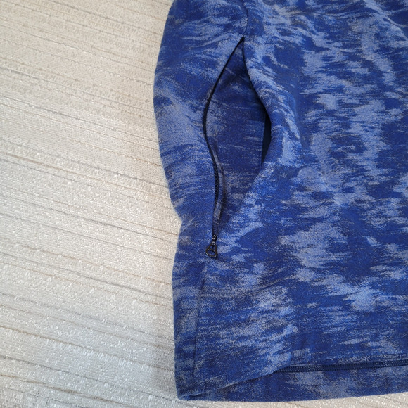 Lululemon Surge Warm Full Zip Men’s Jacket XL Hoodie Blue Pockets Troon North - Picture 6 of 14